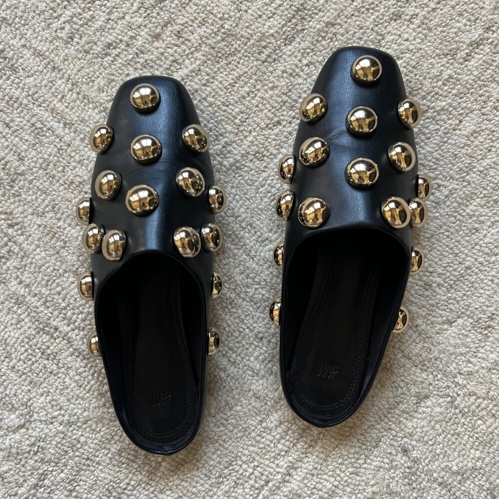 H&M Embellished Mule / Studded Shoes / Sylish Slides
